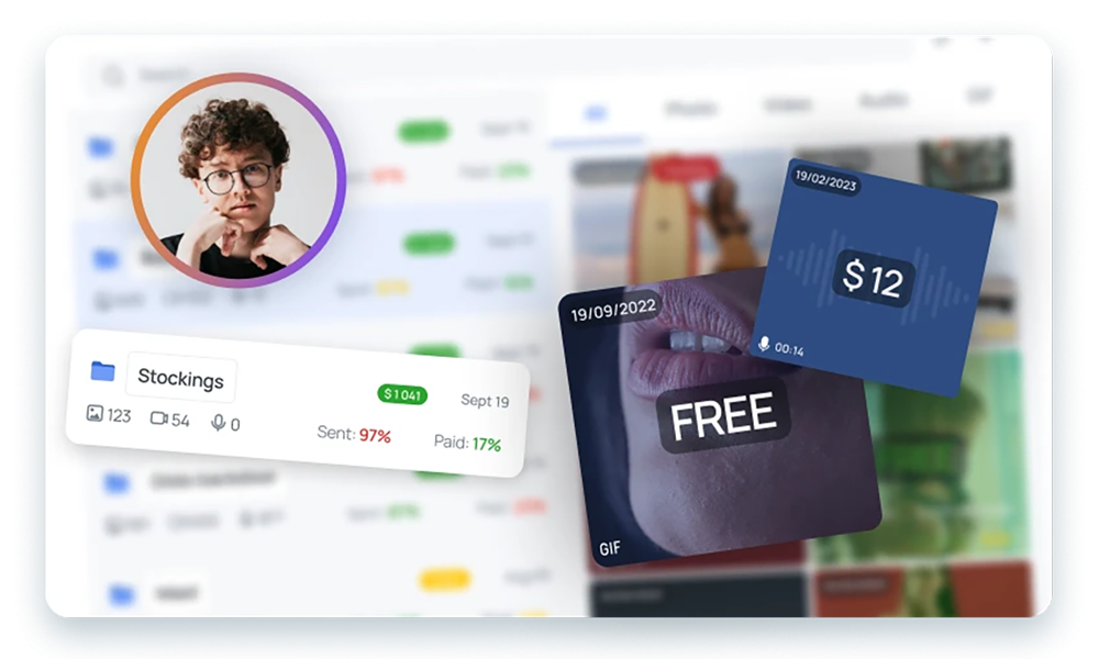 OnlyFans Vault with data in Fans-CRM