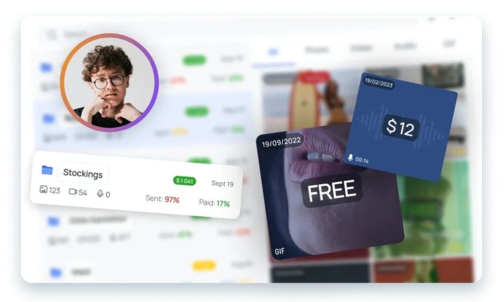 OnlyFans Vault with data in Fans-CRM