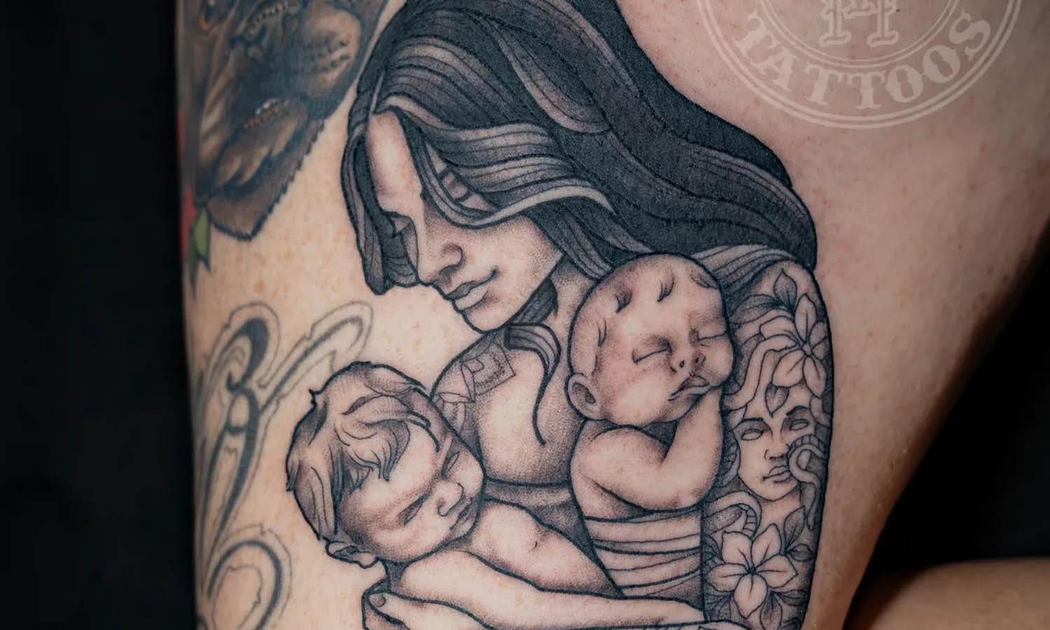 Mother, Daughter, Son Tattoo Ideas