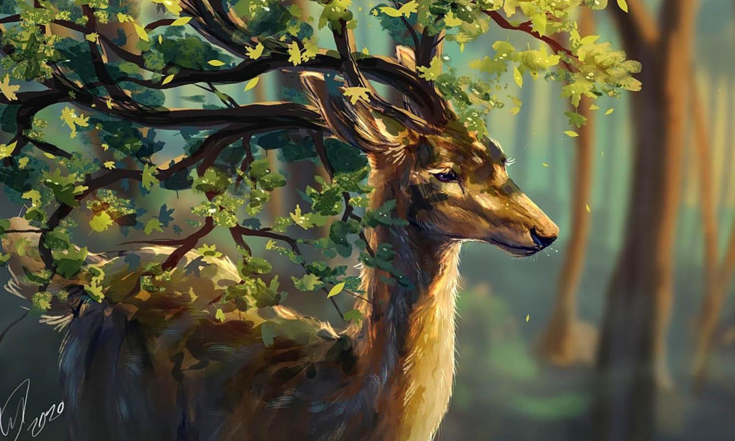 30 Best Deer Illustration Ideas You Should Check - Kreafolk