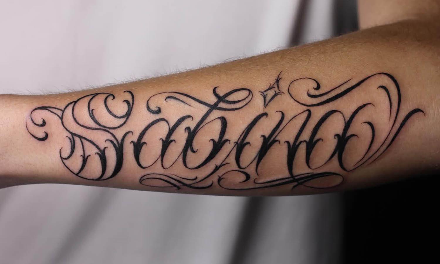 30 Best Lettering Tattoo Ideas You Should Check - Kreafolk