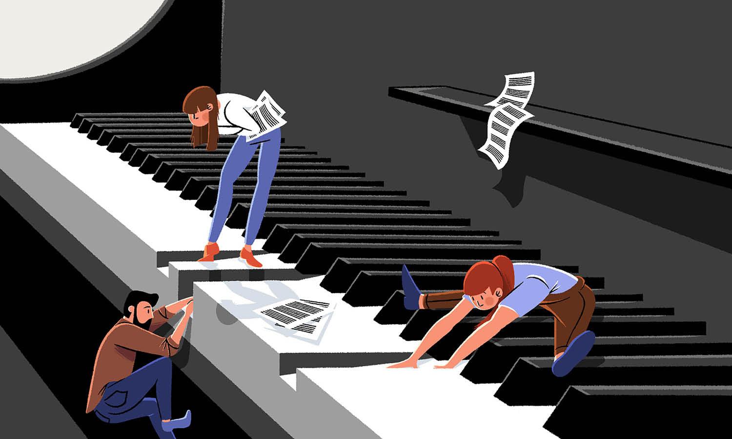 30 Best Piano Illustration Ideas You Should Check - Kreafolk