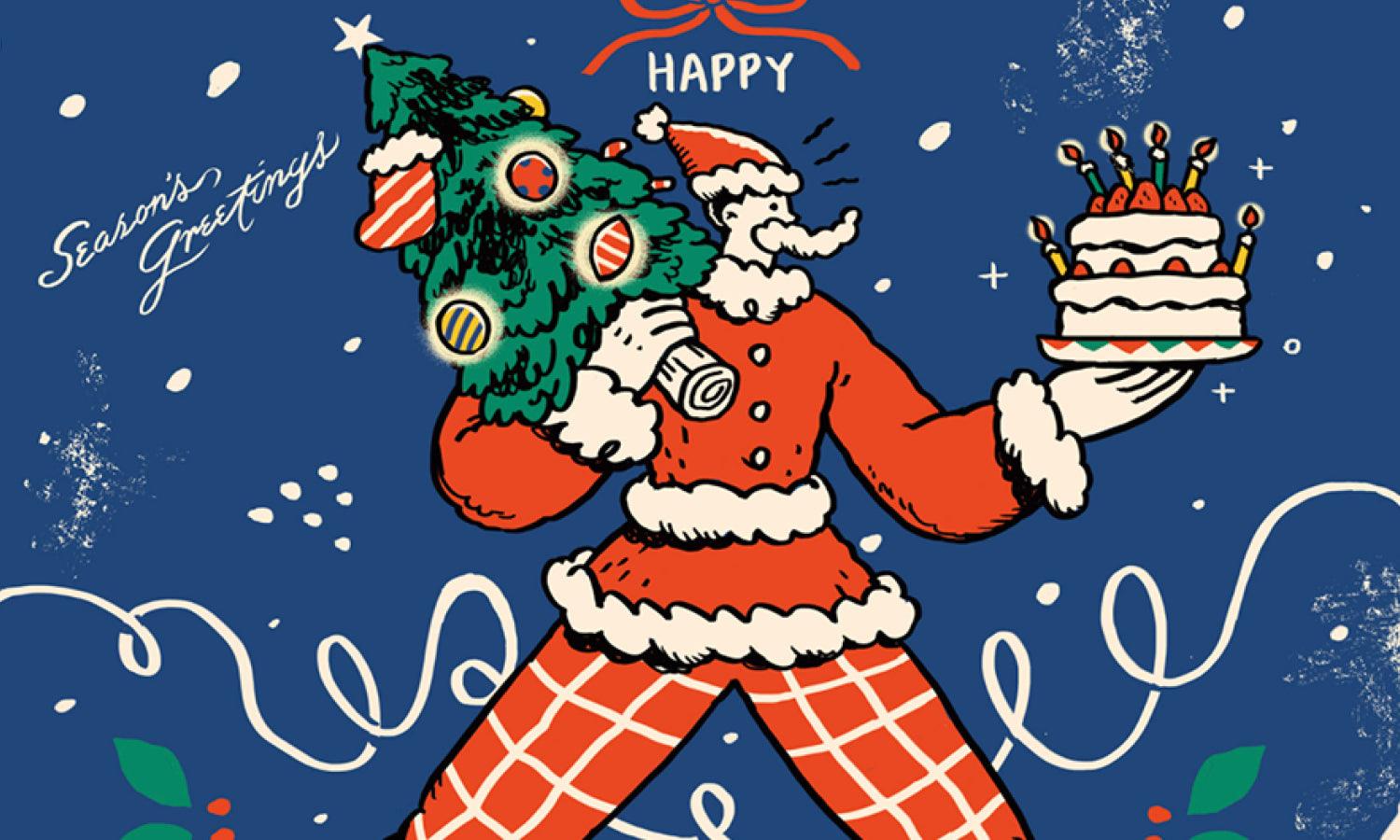30 Christmas Illustration Ideas - Kreafolk