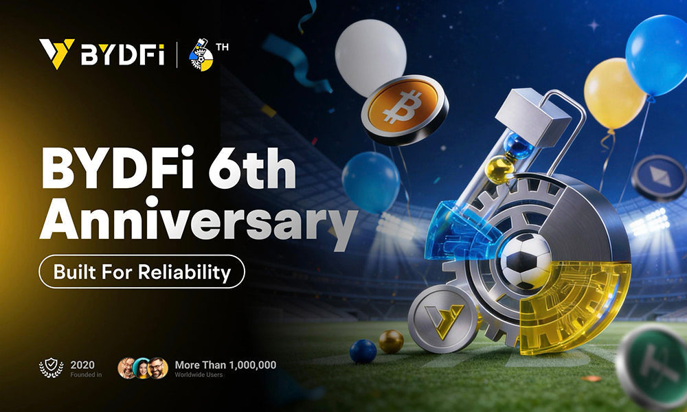 BYDFi Marks 6th Anniversary with Month-Long Celebration, Built for Reliability