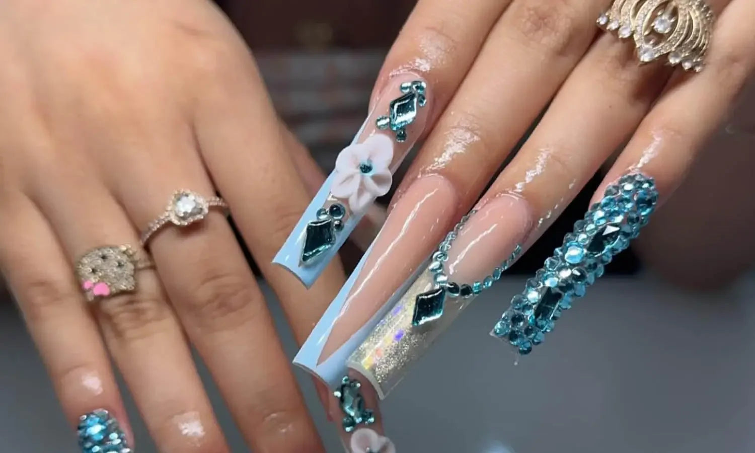 30 Best Blue Acrylic Nail Design Ideas You Should Check