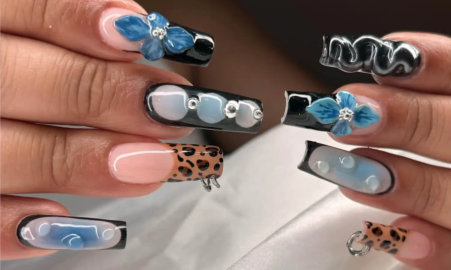 30 Best Blue & Black Nail Design Ideas You Should Check