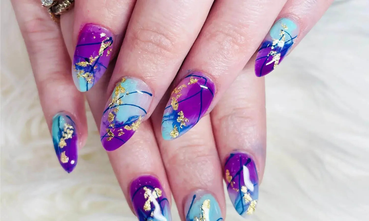 30 Best Blue & Purple Nail Design Ideas You Should Check