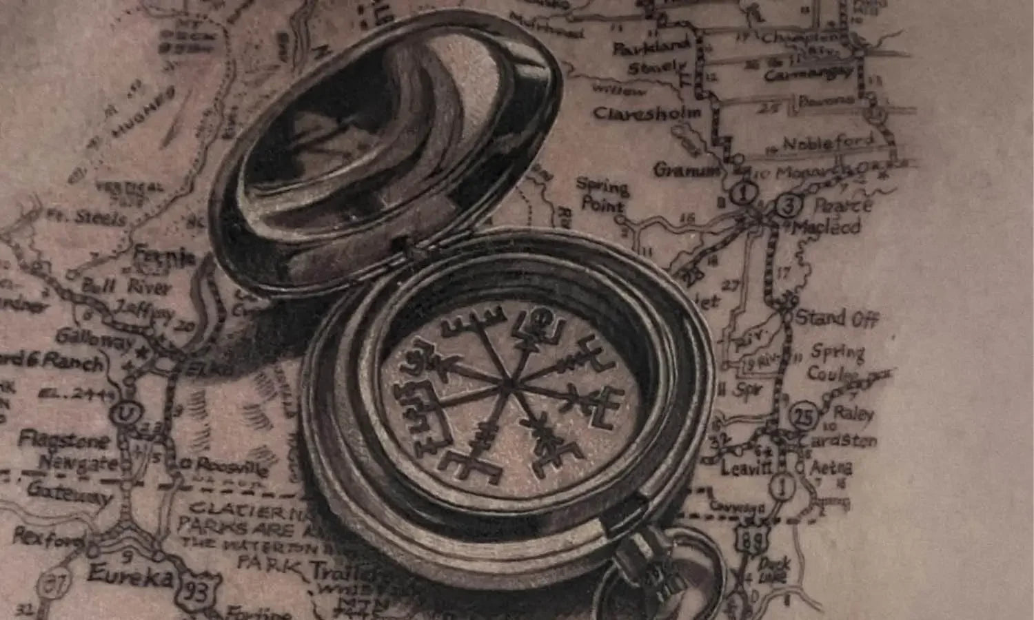 30 Best Map Tattoo Ideas You Should Check
