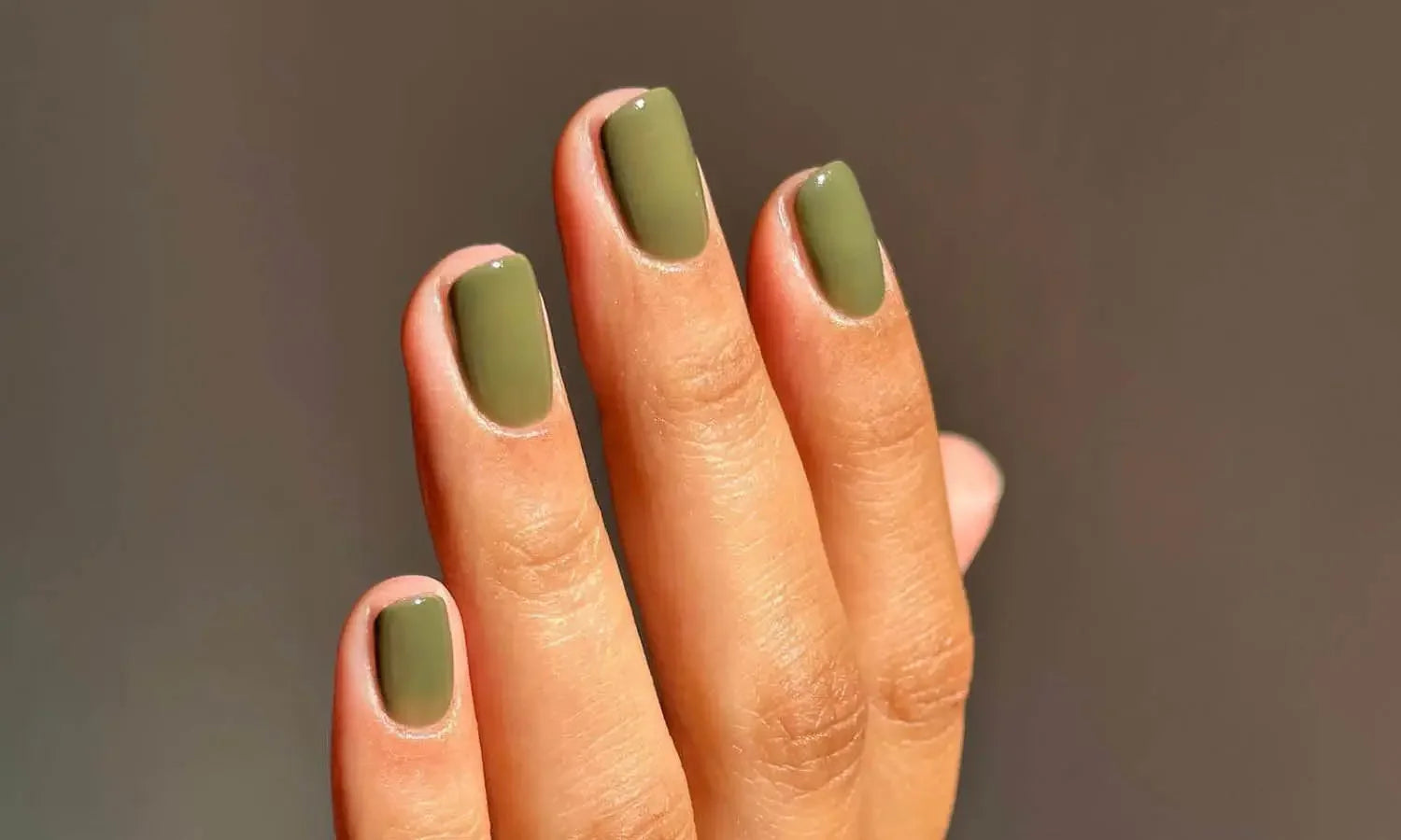 Olive Green Nails That Speak Volume