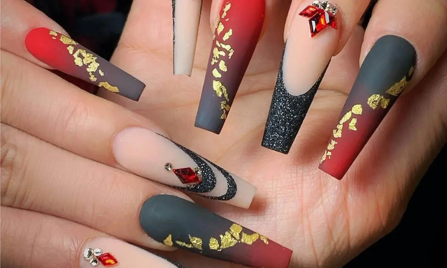 30 Best Red & Black Nail Design Ideas You Should Check