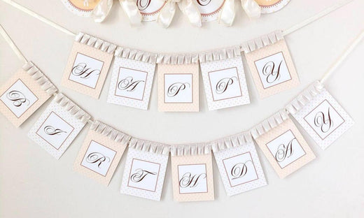 How to Make A Stunning Birthday Banner - Kreafolk