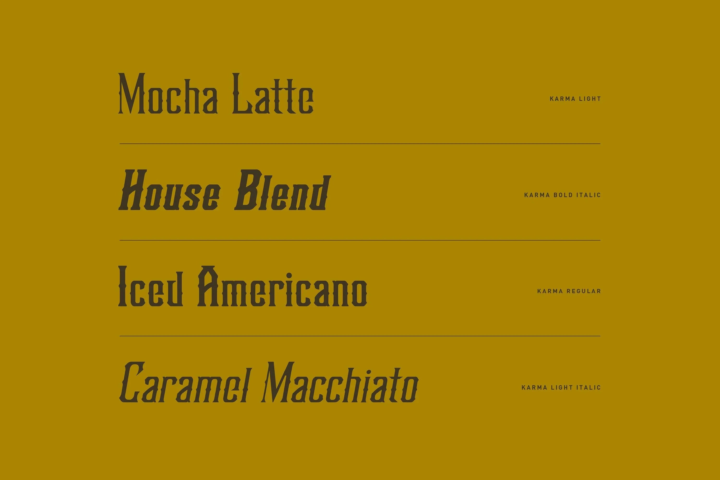 Karma - Vintage Serif Font - Kreafolk