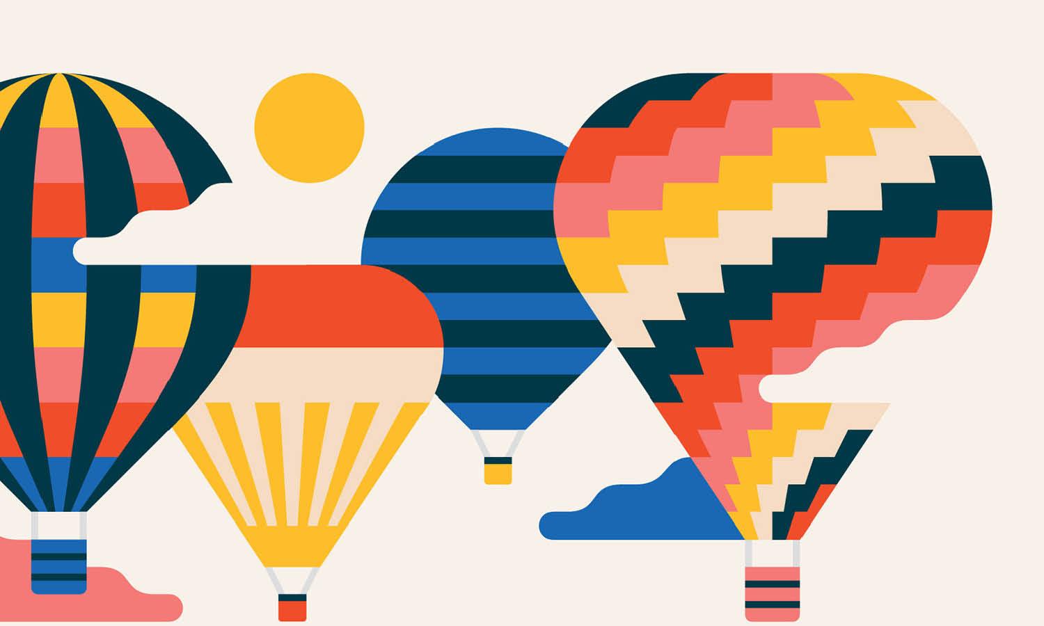 30 Best Air Balloon Illustration Ideas You Should Check - Kreafolk