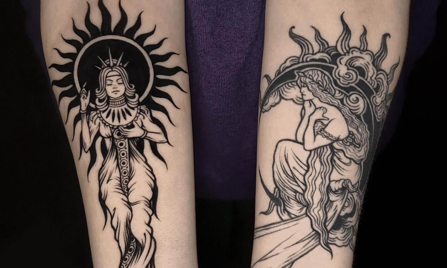 30 Best Art Nouveau Tattoo Ideas You Should Check - Kreafolk