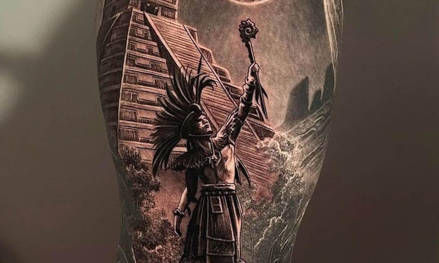 30 Best Aztec Warrior Tattoo Ideas You Should Check - Kreafolk