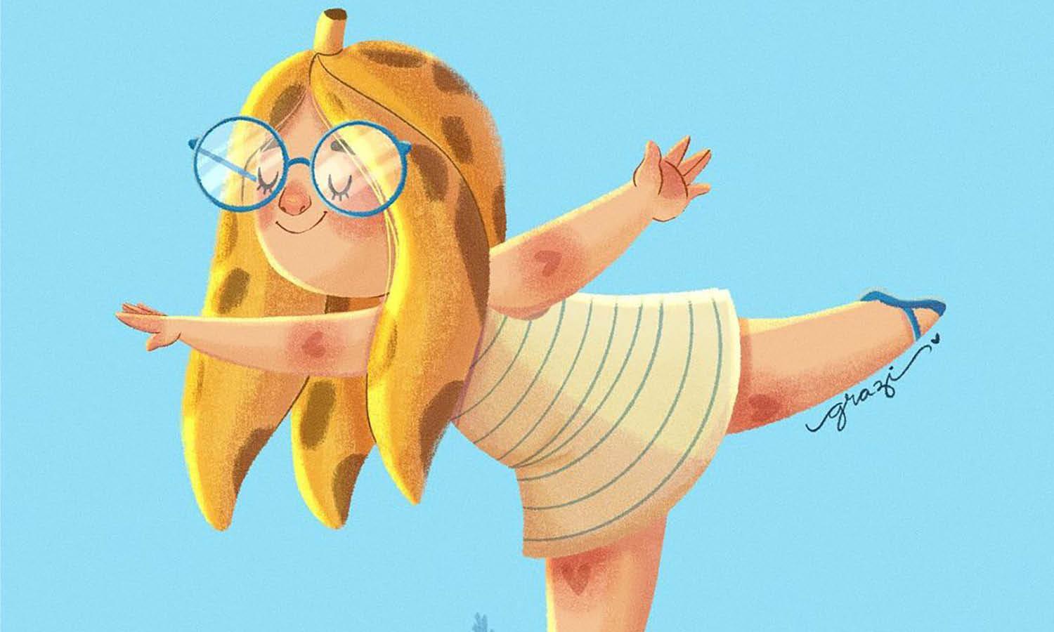 30 Best Banana Illustration Ideas You Should Check - Kreafolk