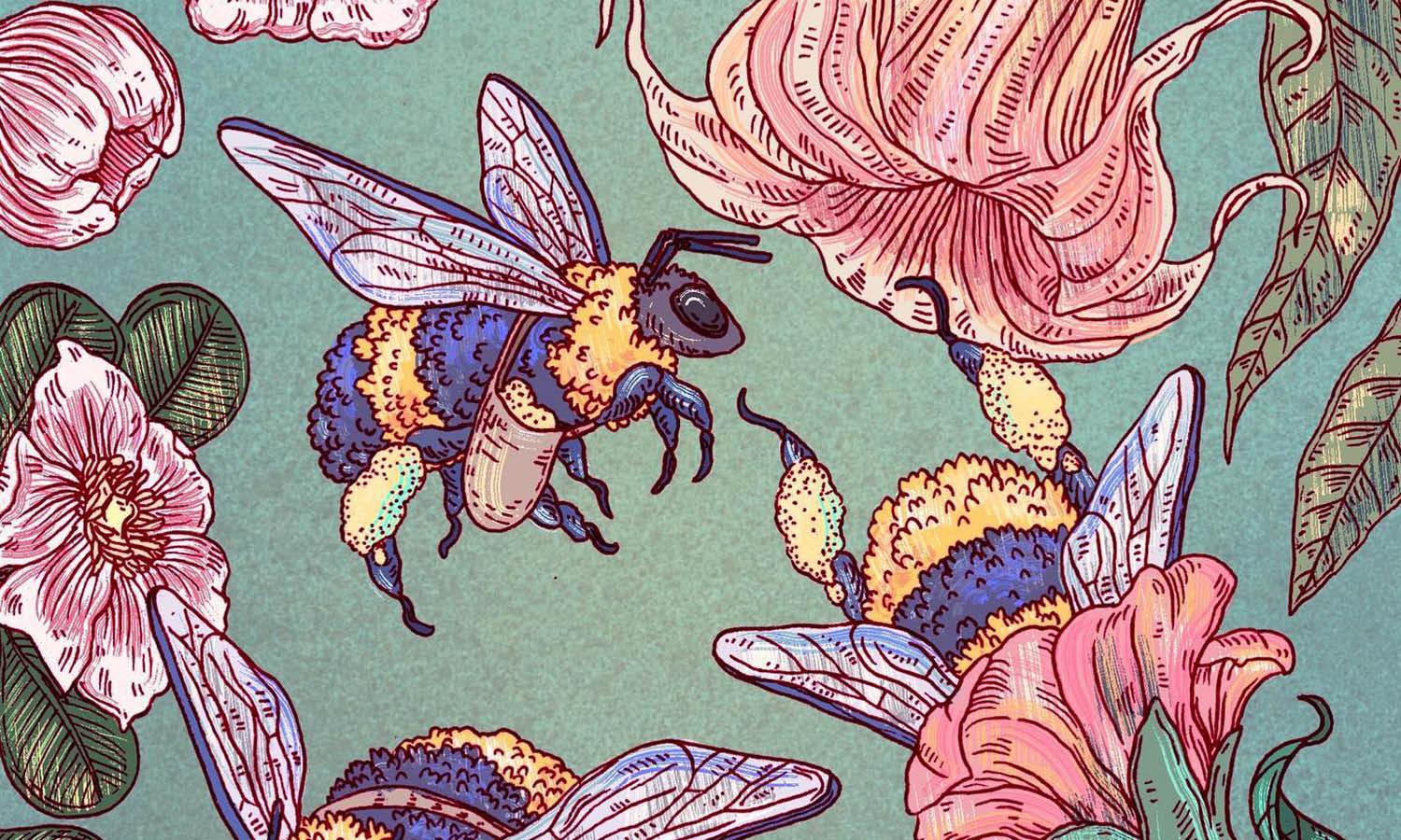 30 Best Bee Illustration Ideas You Should Check - Kreafolk