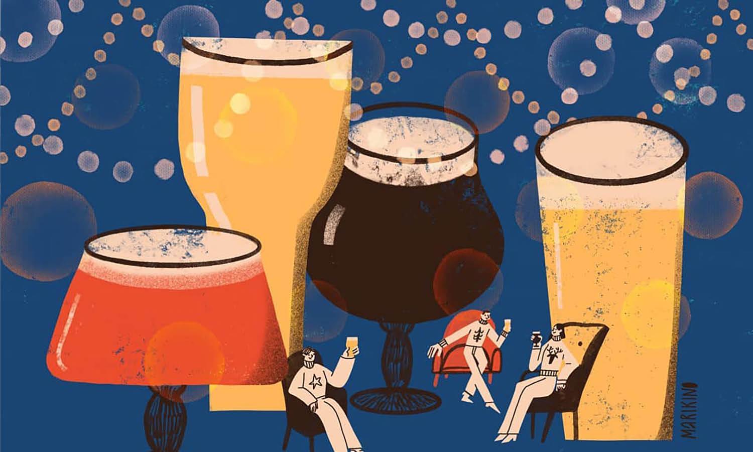 30 Best Beer Illustration Ideas You Should Check - Kreafolk