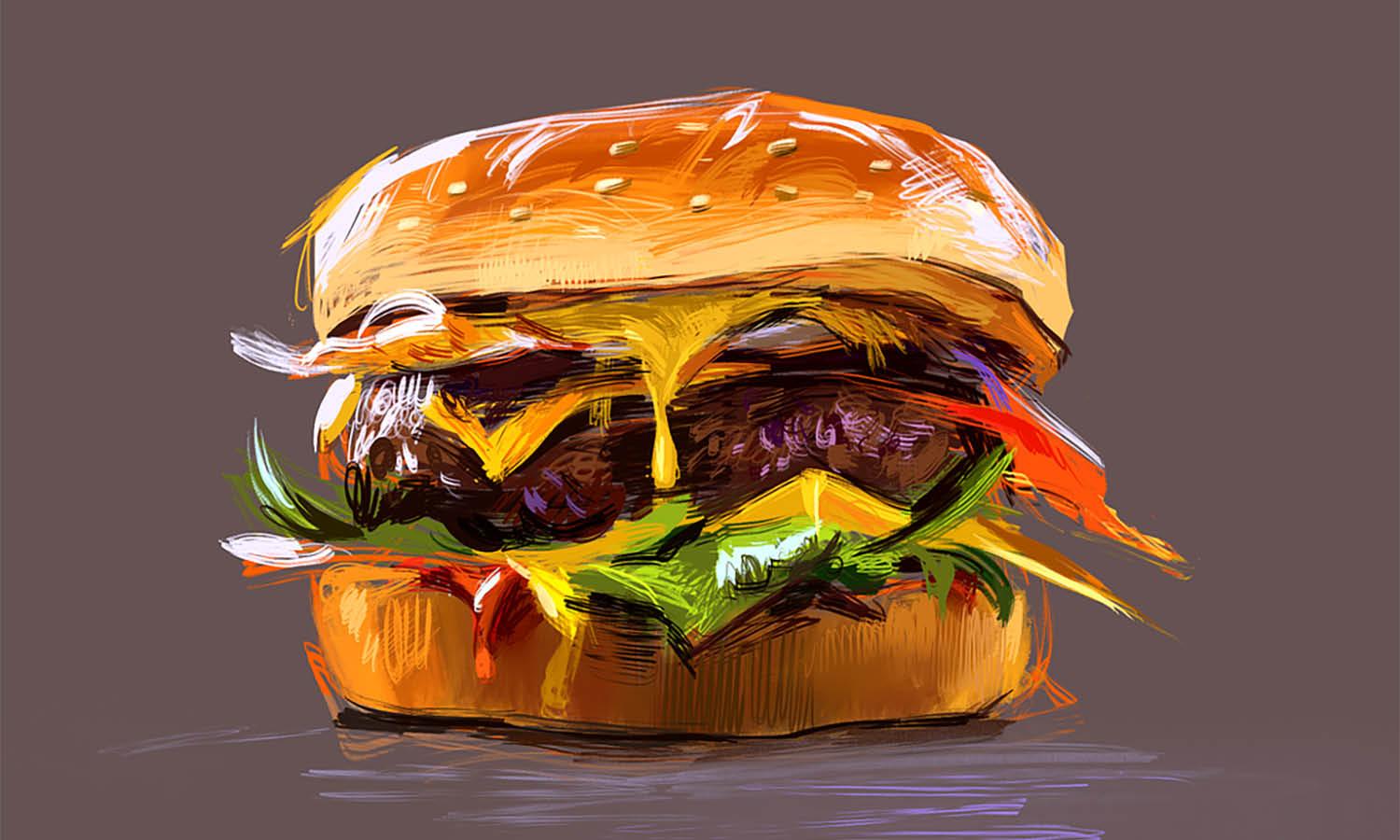 30 Best Burger Illustration Ideas You Should Check - Kreafolk