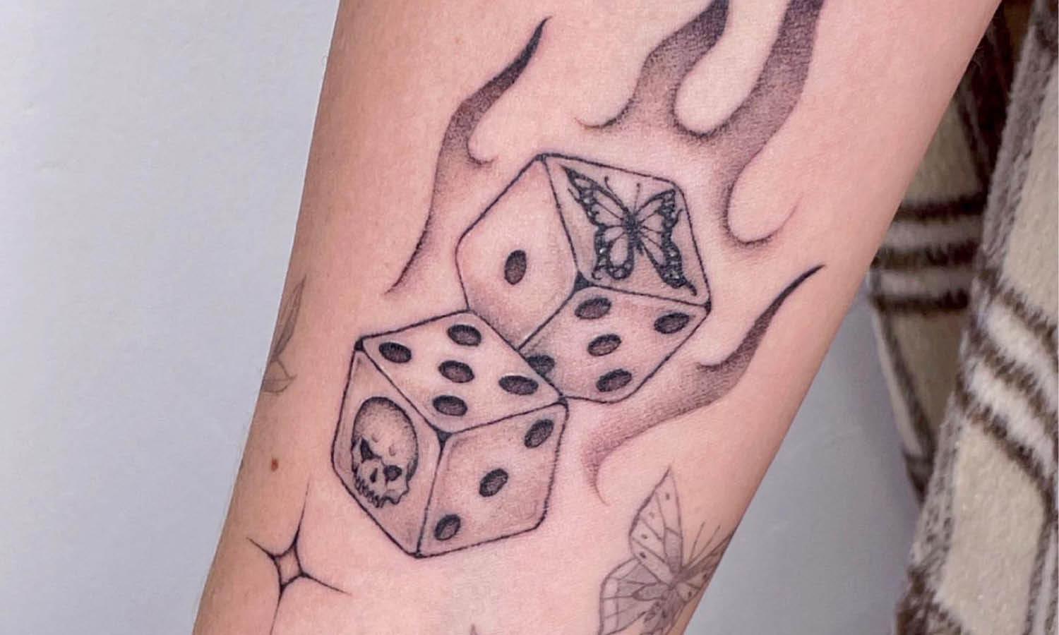 30 Best Dice Tattoo Ideas You Should Check - Kreafolk