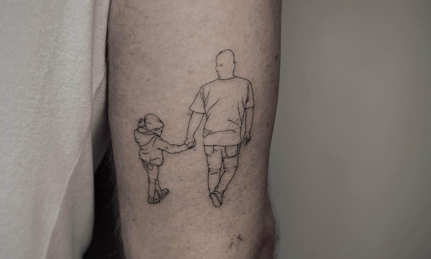 30 Best Father & Daughter Tattoo Ideas You Should Check - Kreafolk