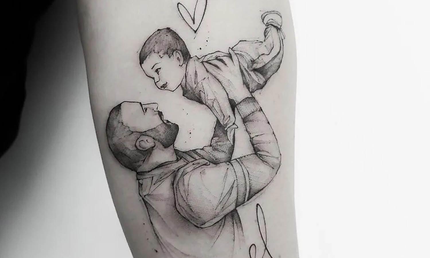 30 Best Father & Son Tattoo Ideas You Should Check - Kreafolk