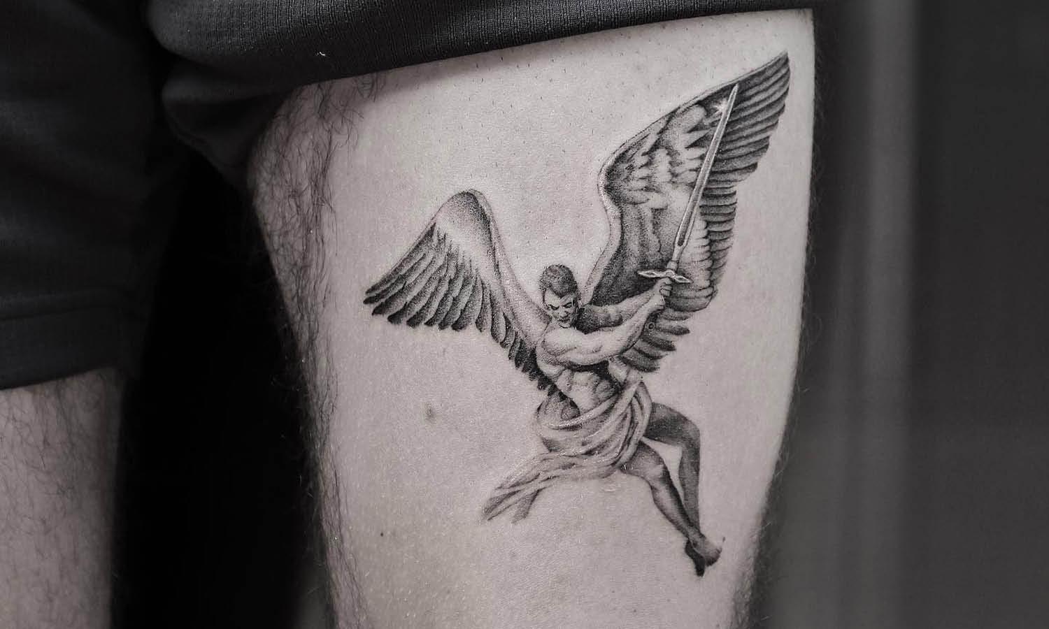 30 Best Guardian Angel Tattoo Ideas You Should Check - Kreafolk