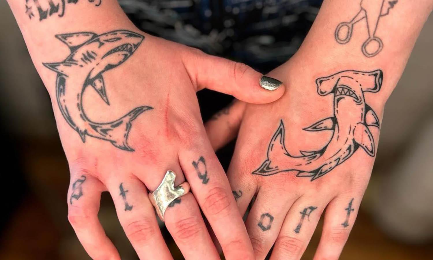 Small Pattern Tattoo Stickers Ears Fingers Wrists - Temu Switzerland