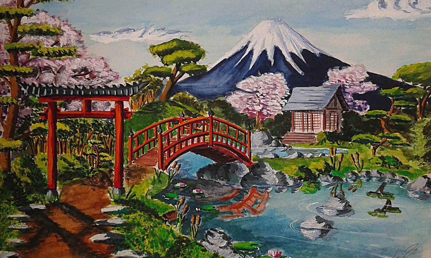 30 Best Japanese Painting Ideas You Should Check - Kreafolk