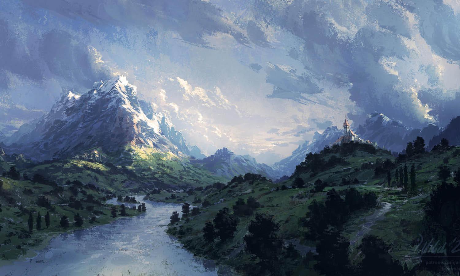 30 Best Landscape Painting Ideas You Should Check - Kreafolk