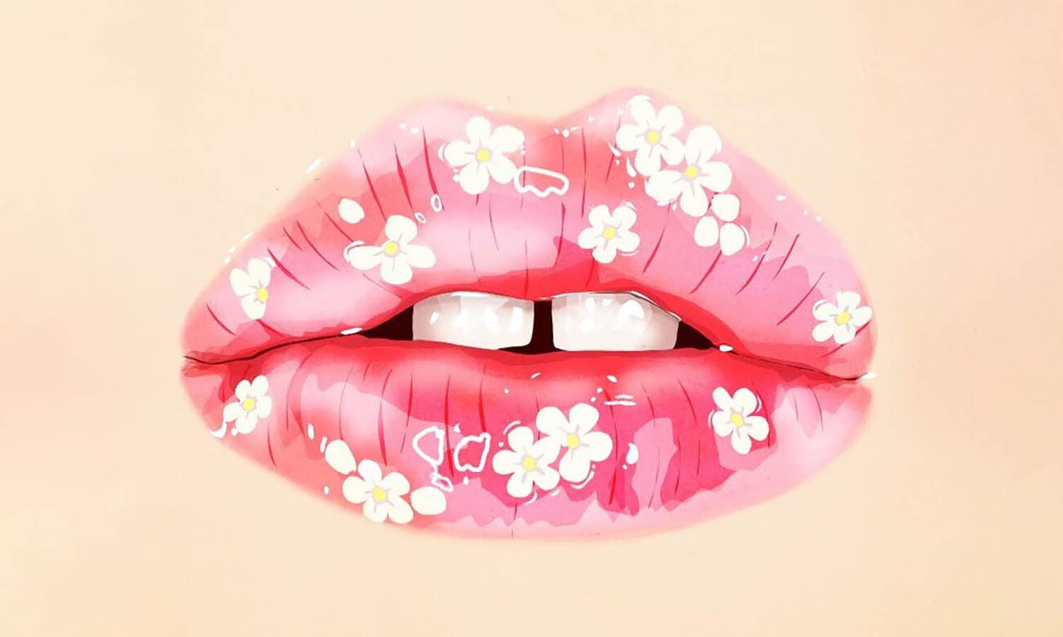 30 Best Lips Illustration Ideas You Should Check - Kreafolk