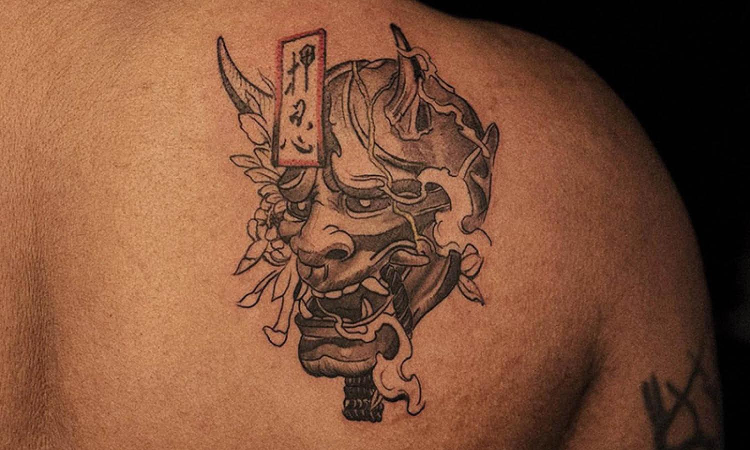 30 Best Oni Mask Tattoo Ideas You Should Check - Kreafolk