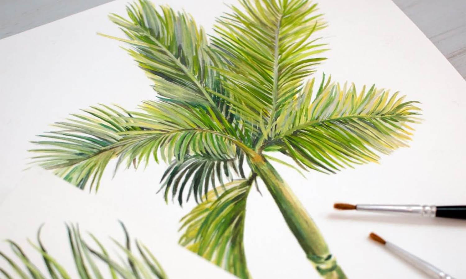 30 Best Palm Tree Illustration Ideas You Should Check - Kreafolk