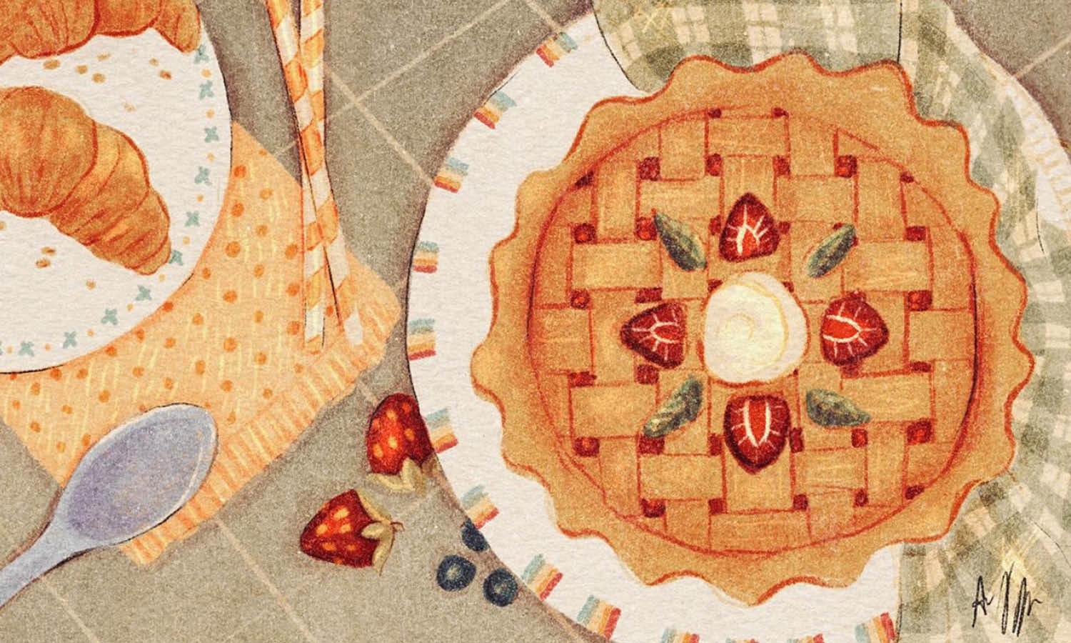 30 Best Pie Illustration Ideas You Should Check - Kreafolk