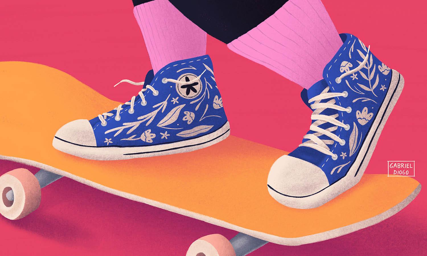 30 Best Skating Illustration Ideas You Should Check - Kreafolk