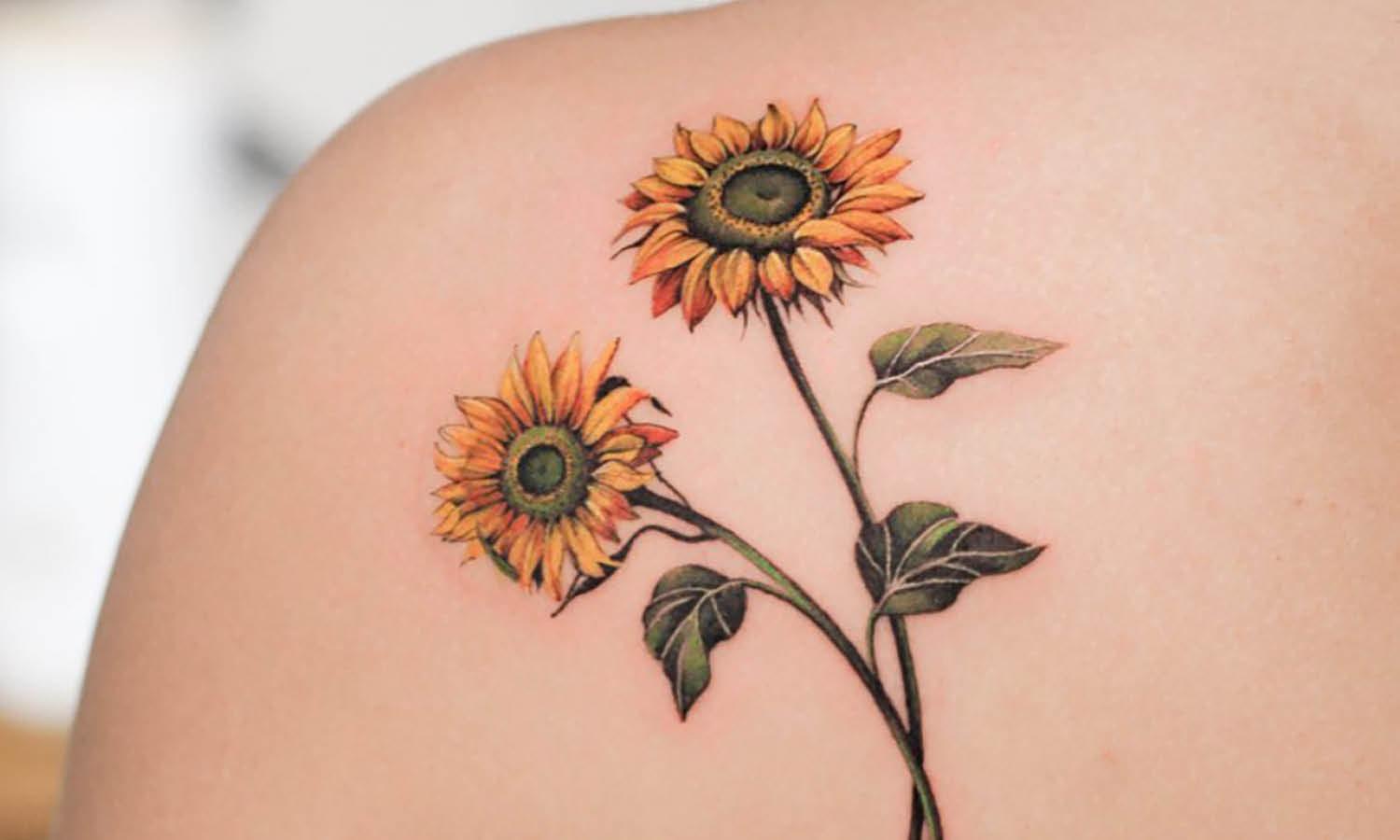 30 Best Sunflower Tattoo Ideas You Should Check - Kreafolk