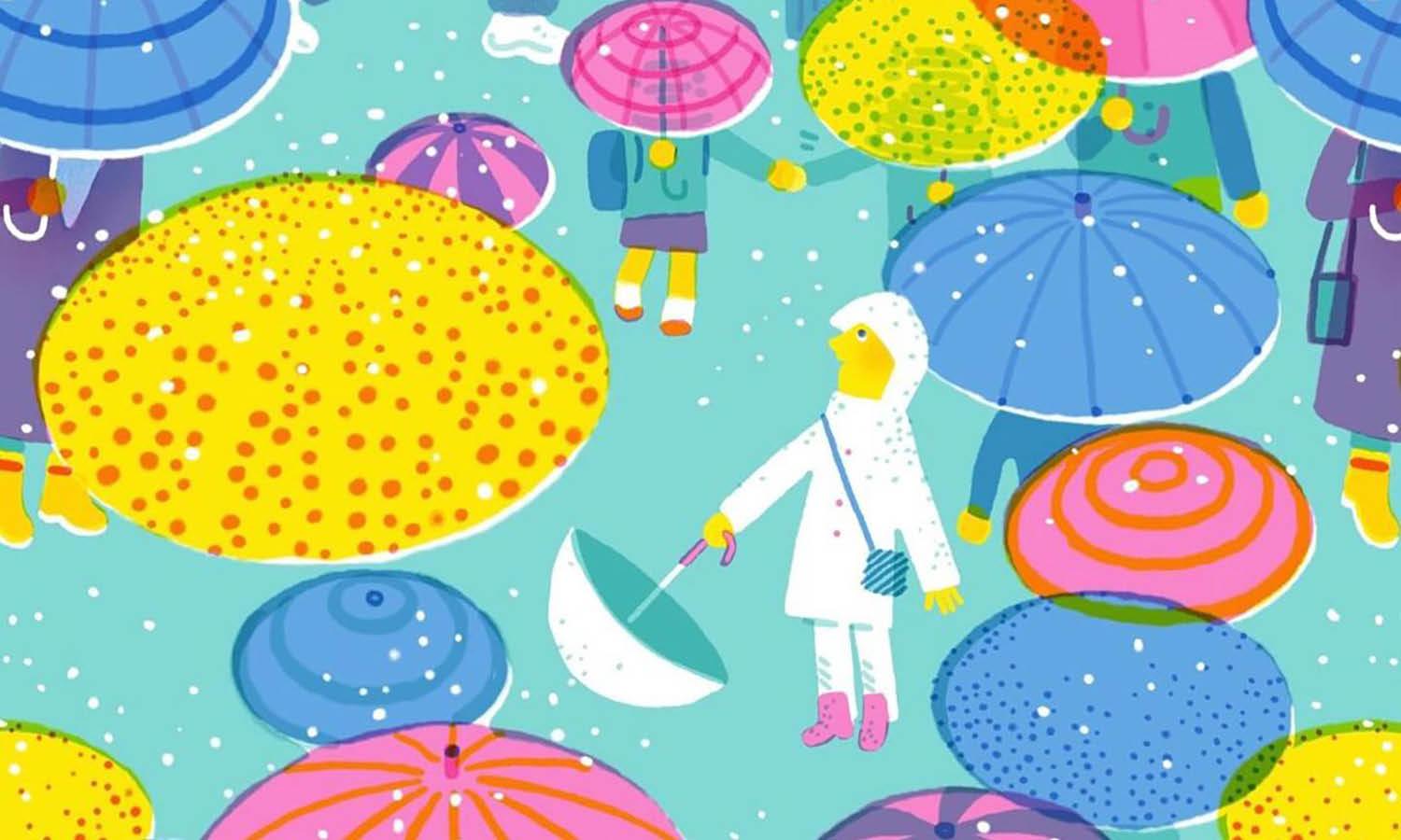 30 Best Umbrella Illustration Ideas You Should Check - Kreafolk