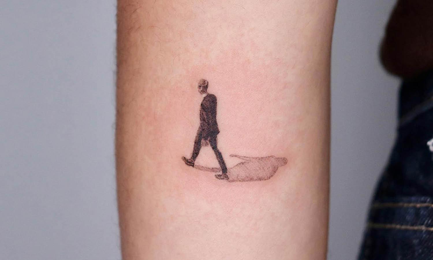 30 Best Walking Tattoo Ideas You Should Check - Kreafolk