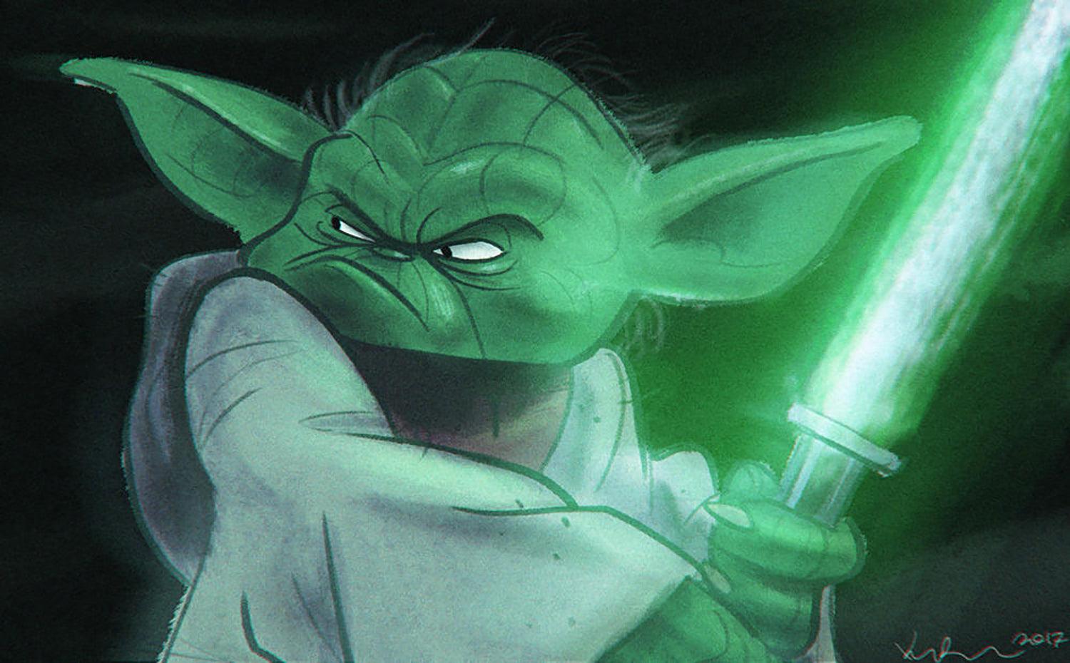 30 Best Yoda Illustration Ideas You Should Check - Kreafolk