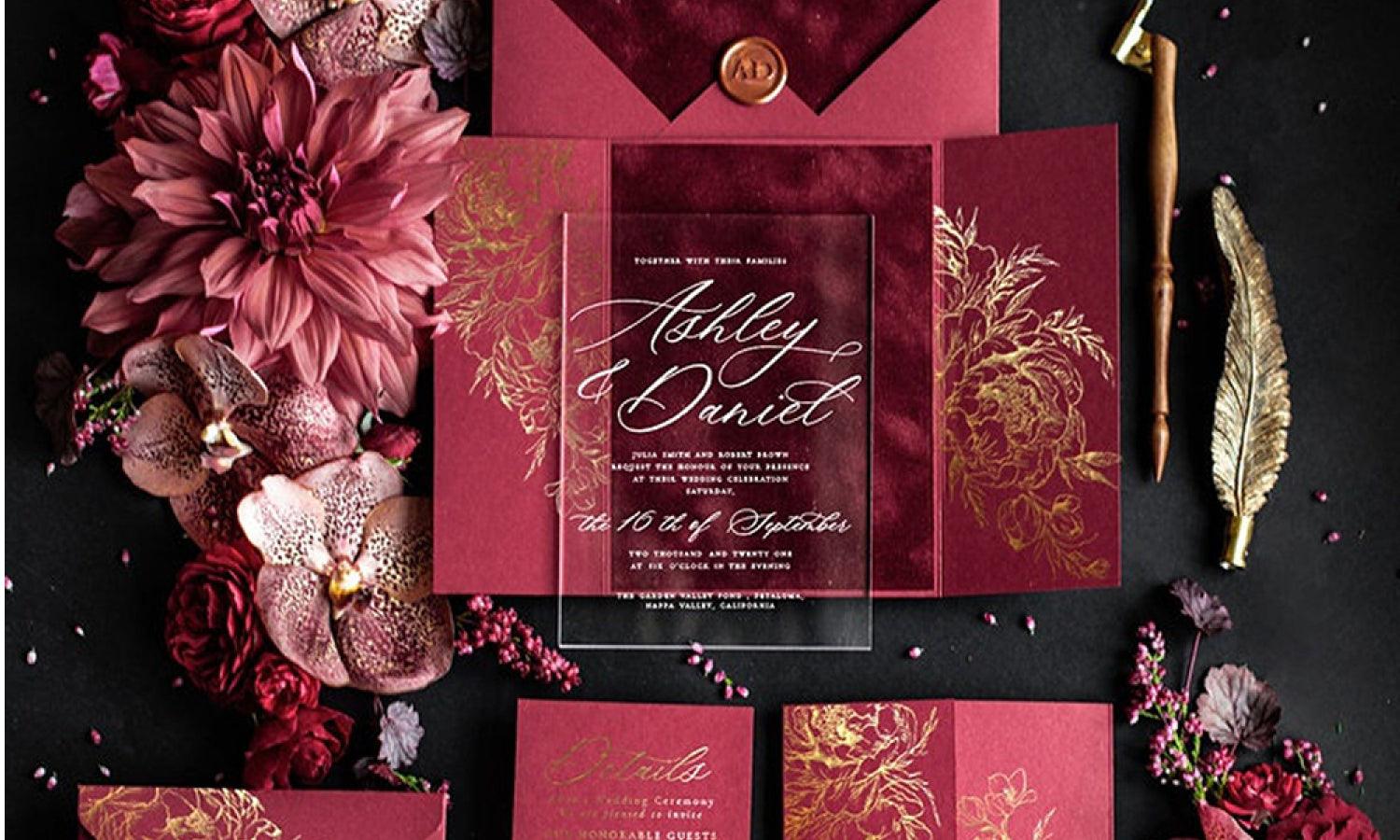 30 Luxurious Wedding Invitation Card Ideas - Kreafolk