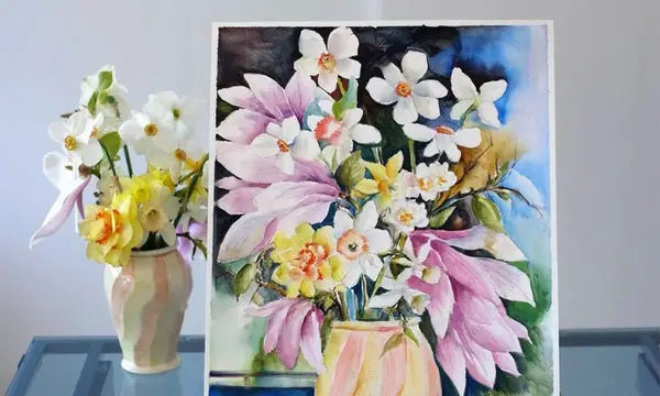 30 Majestic Spring Flowers Watercolor Ideas - Kreafolk