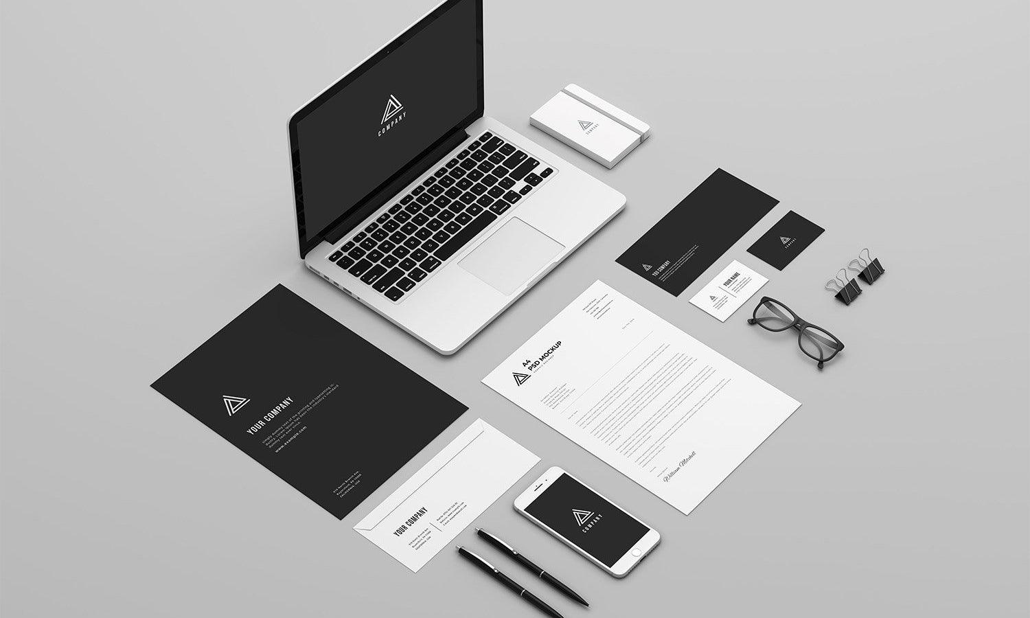 30 Presentable Corporate Stationery Mockup Resources - Kreafolk