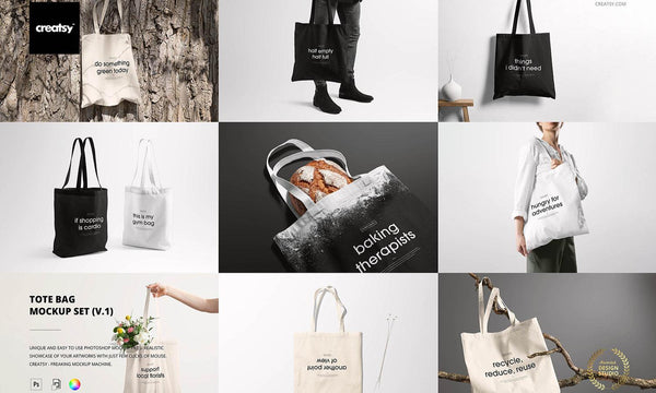 30 Stylish Tote Bag Mockups for Fantastic Looks - Kreafolk