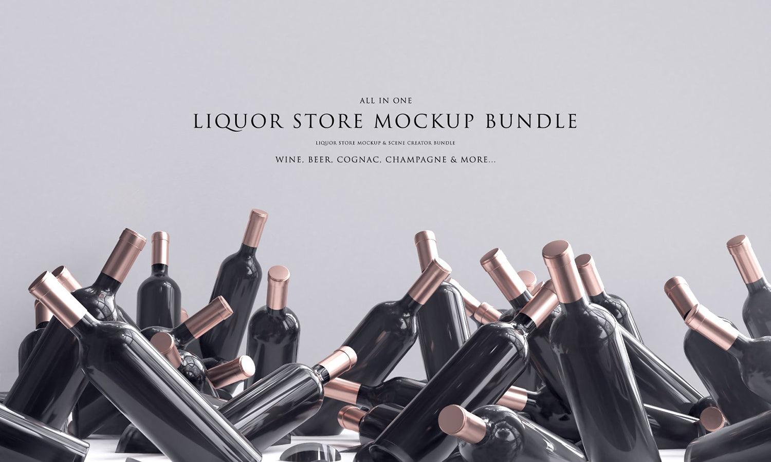 30 Top Wine Bottle Mockup Options For Elegant Visual - Kreafolk