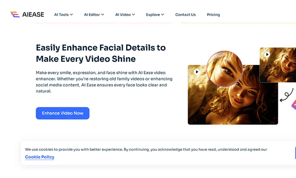 Say Goodbye to Blurry Videos: AI Ease AI Video Enhancer Restores Every Detail for Free