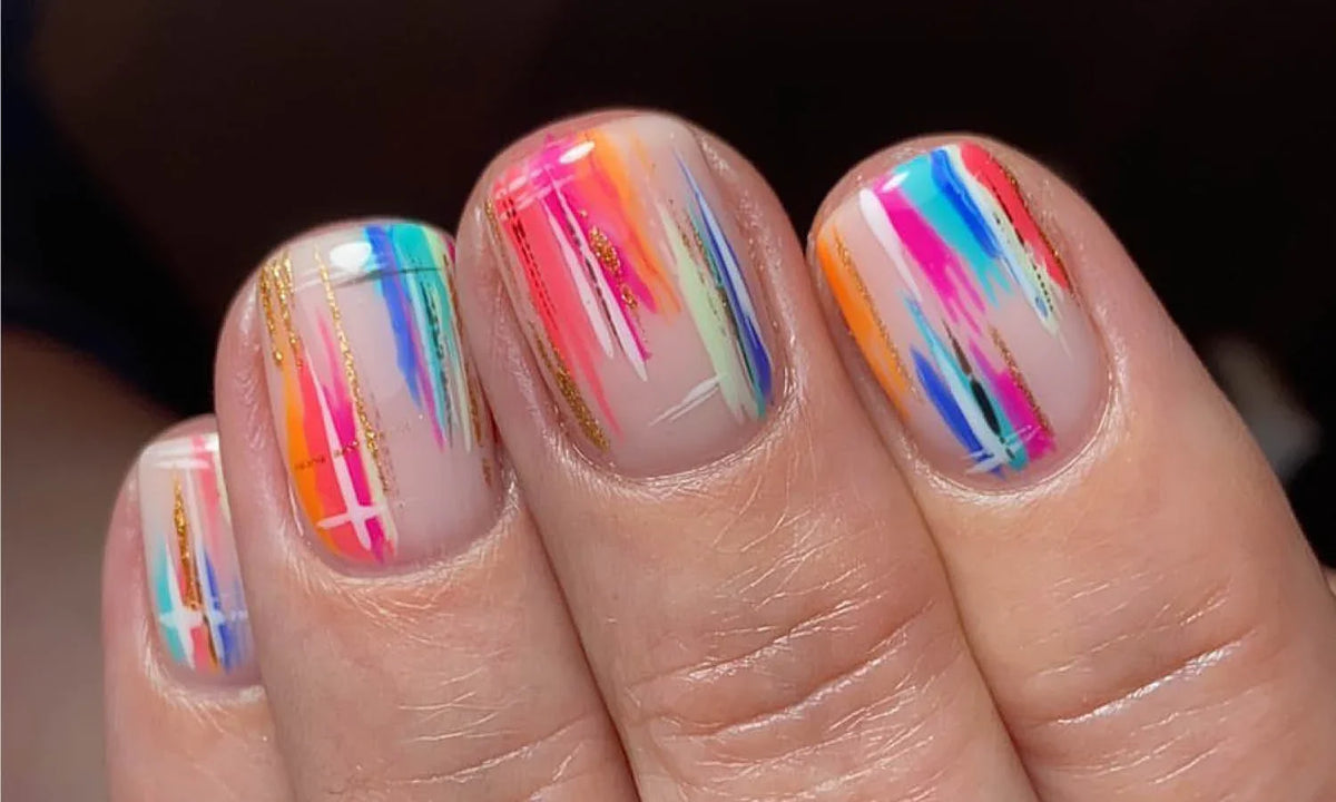 Chic Abstract Nail Extension Designs