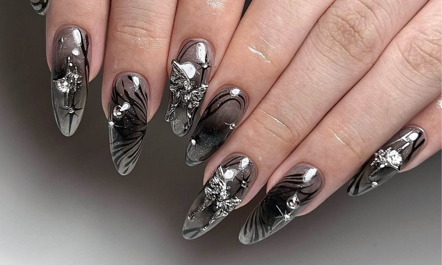 30 Best Black & Silver Nail Design Ideas You Should Check