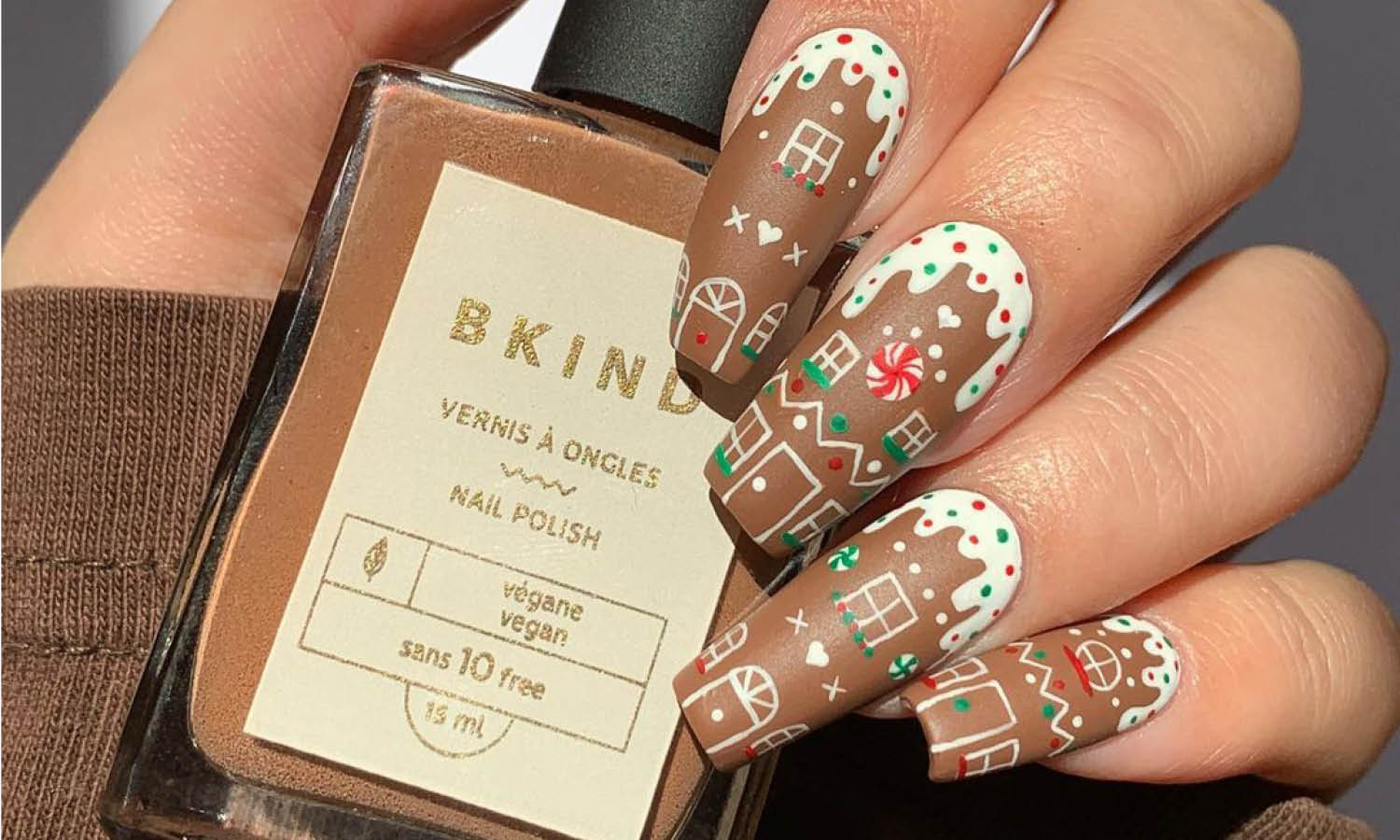 30 Best Gingerbread Nail Design Ideas You Should Check