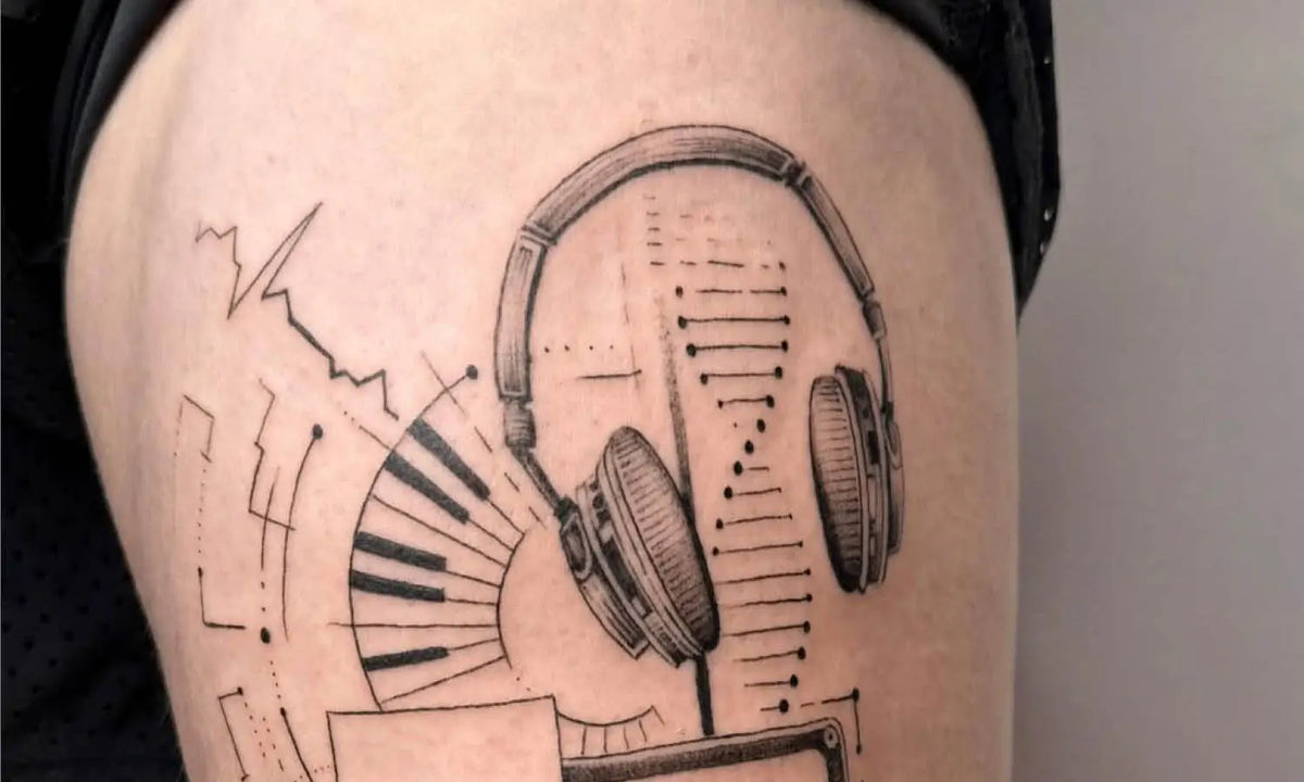30 Best Headphones Tattoo Ideas You Should Check