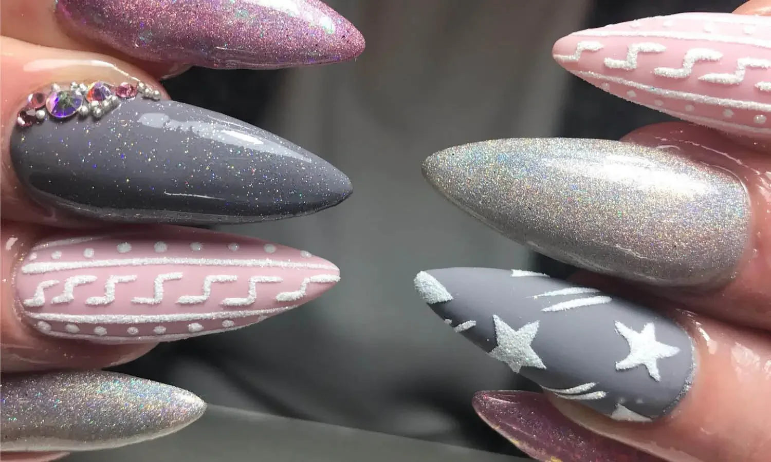30 Best Pink & Grey Nail Design Ideas You Should Check